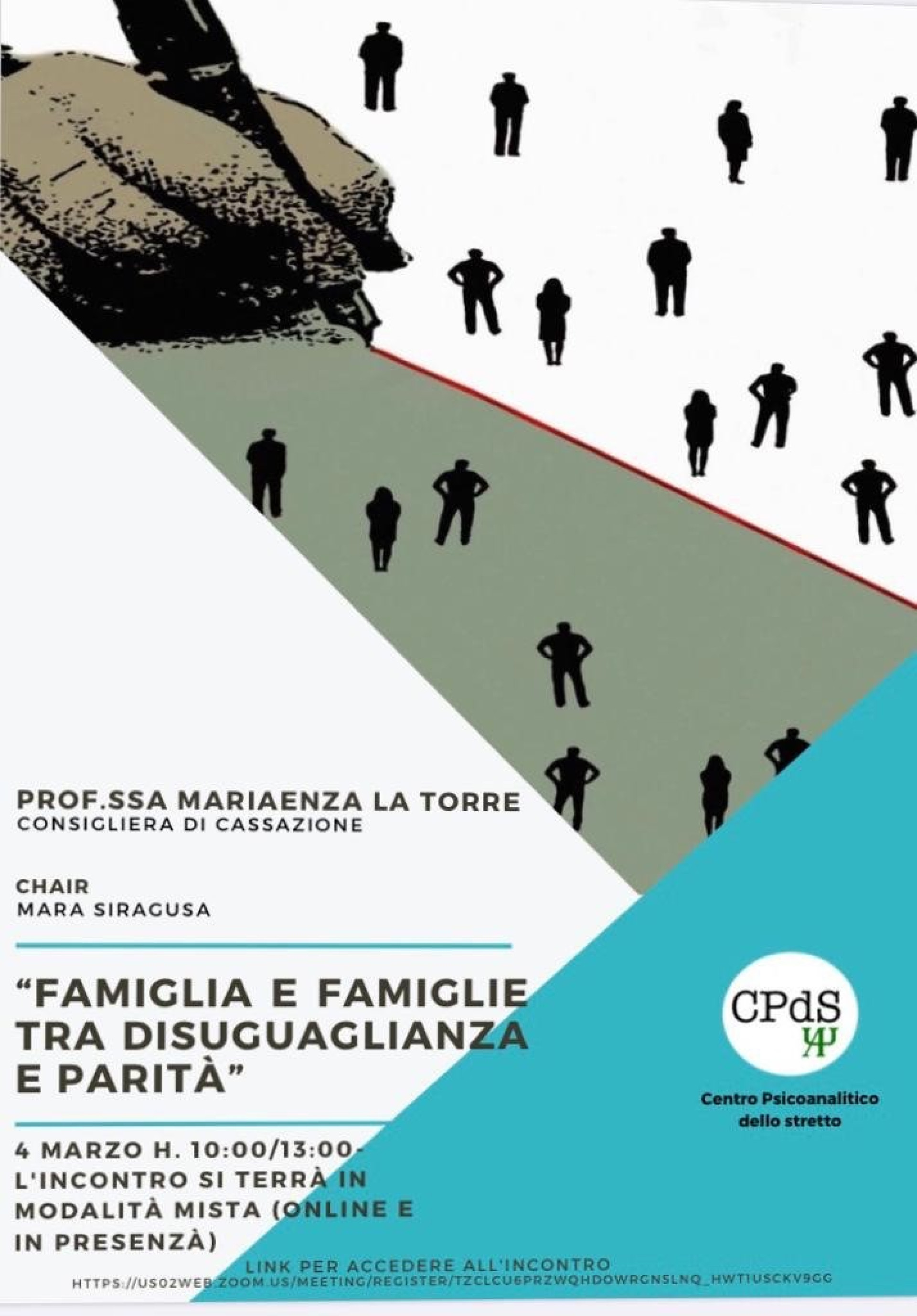 “Famiglia e famiglie tra disuguaglianza e parità”. Centro Psicoanalitico dello Stretto Francesco Siracusano.